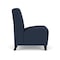 Lesro Siena Lounge Reception Armless Guest Chair, Black, RF Blueberry Upholstery SN1102 - alternate 3